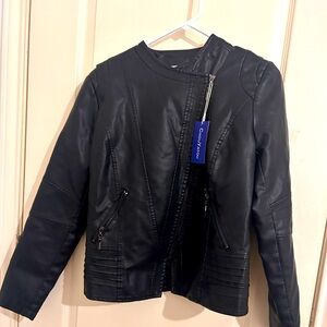 New faux leather jacket